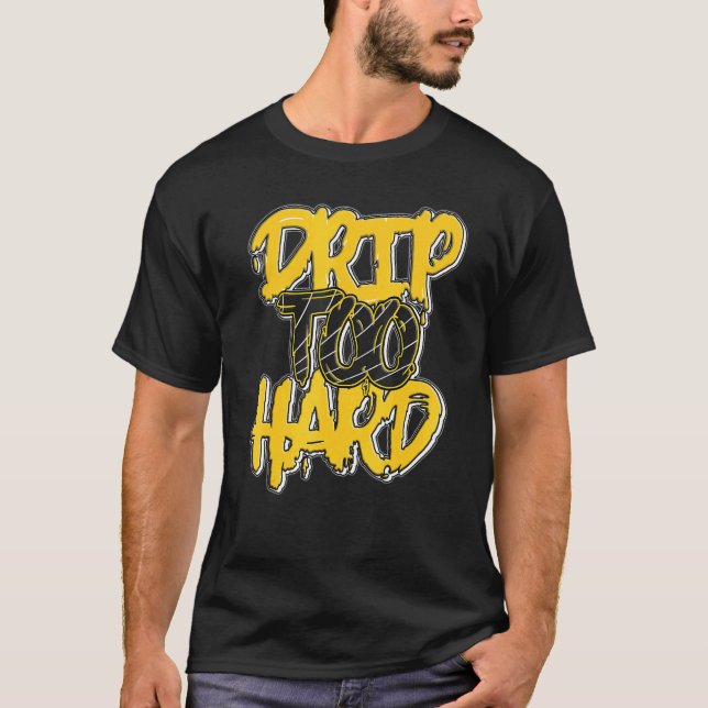 Camiseta Drip Too Hard Lightning 4s Matching (Frente)