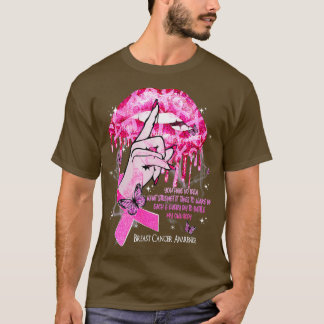 Camiseta Dripping Lips Pink Ribbon Breast Cancer Awareness
