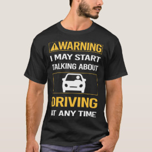 Camiseta Driver de Aviso Engraçado