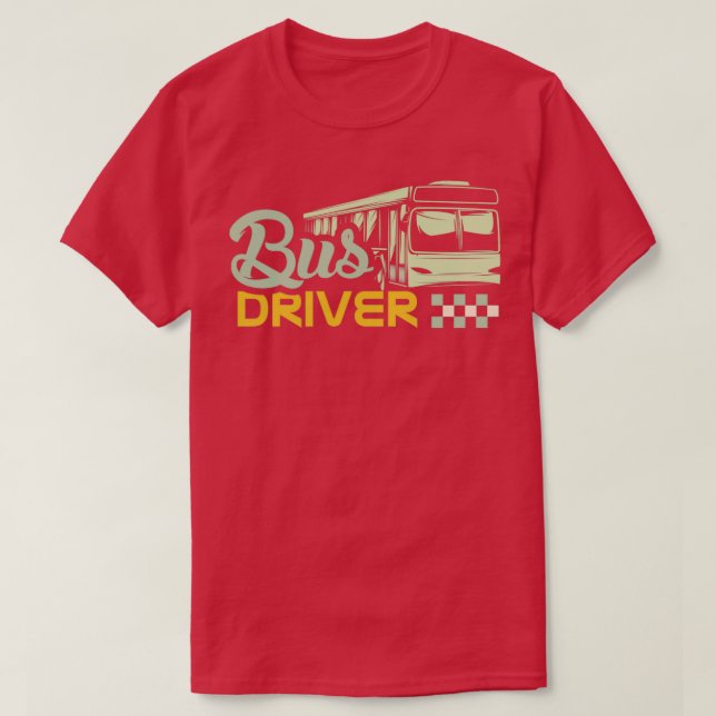 Camiseta Driver de barramento dizendo 14 (Frente do Design)