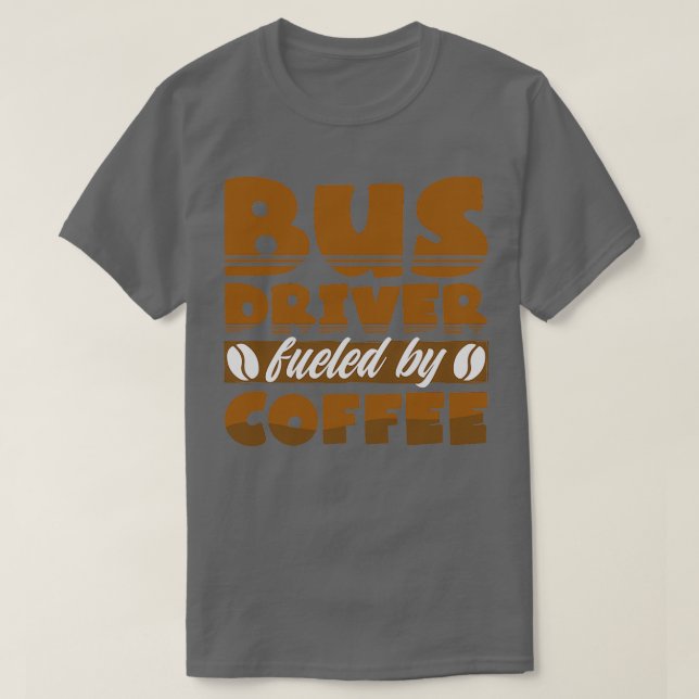 Camiseta Driver de barramento e café (Frente do Design)