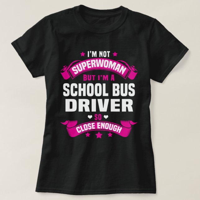 Camiseta Driver de Barramento Escolar (Frente do Design)