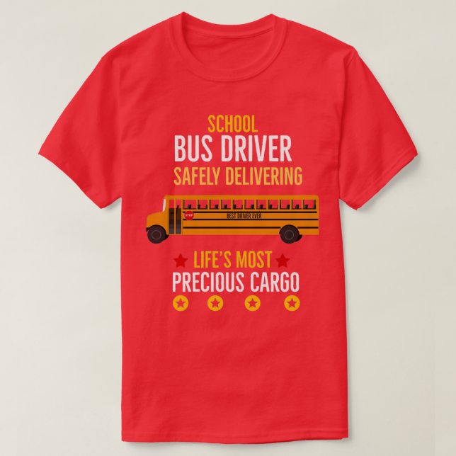 Camiseta Driver de Barramento Escolar 4 (Frente do Design)