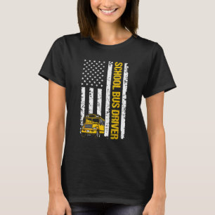 Camiseta Driver de Barramento Escolar Indicador de Vintagem