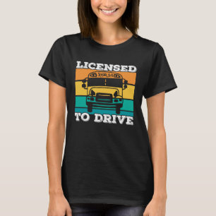 Camiseta Driver De Barramento Escolar Licenciado Para Dirig
