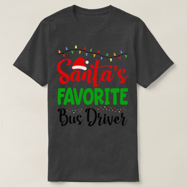 Camiseta Driver de Barramento Favorito do Santas (Frente do Design)