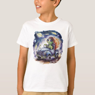 Camiseta Driver de caminhão de Alienígena
