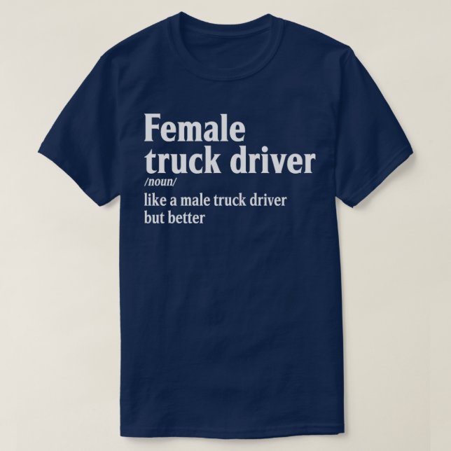Camiseta Driver de caminhão feminino (Frente do Design)