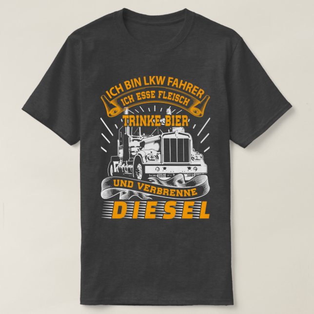 Camiseta Driver de caminhão oferece driver profissional (Frente do Design)