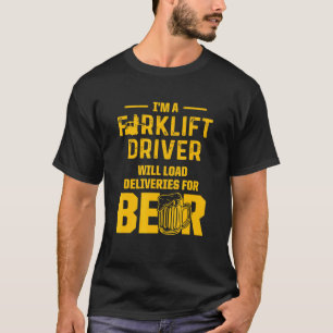 Camiseta Driver de cerveja do operador de empilhadeira 6