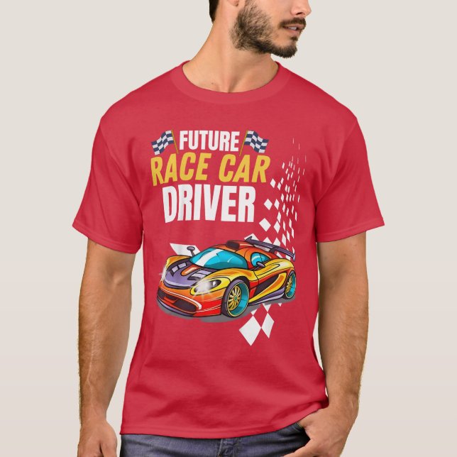 Camiseta Driver de Corrida Futura do Design Gráfico Engraça (Frente)