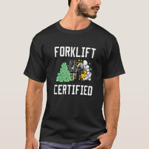 Camiseta Driver de empilhadeira certificado do Forklevantar