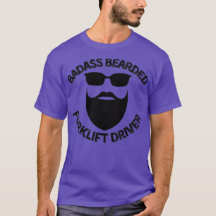Camiseta Driver de empilhadeira com bordas de emblema