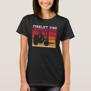 Camiseta Driver de empilhador de Tempo do Forquilhador Retr