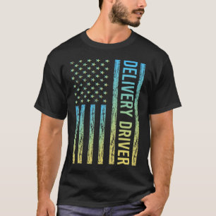 Camiseta Driver de Entrega Amarelo Azul