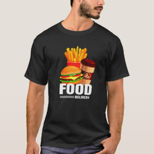 Camiseta Driver de entrega de comida tira Comida rápida