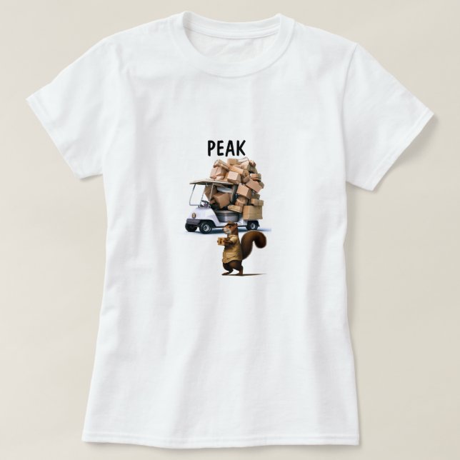 Camiseta Driver de Entrega de Esquilo (Frente do Design)