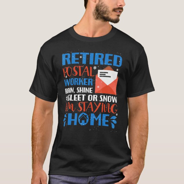 Camiseta Driver De Entrega De Poster Trabalhador Aposentado (Frente)