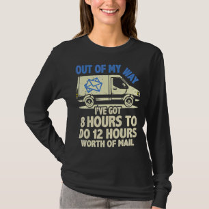 Camiseta Driver de Entrega de Serviço Postal e Empregado Po