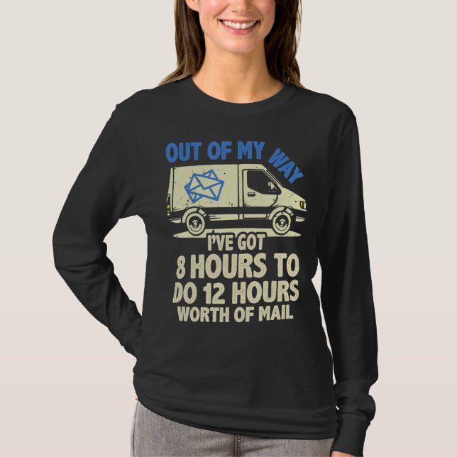 Camiseta Driver de Entrega de Serviço Postal e Empregado Po (Frente)