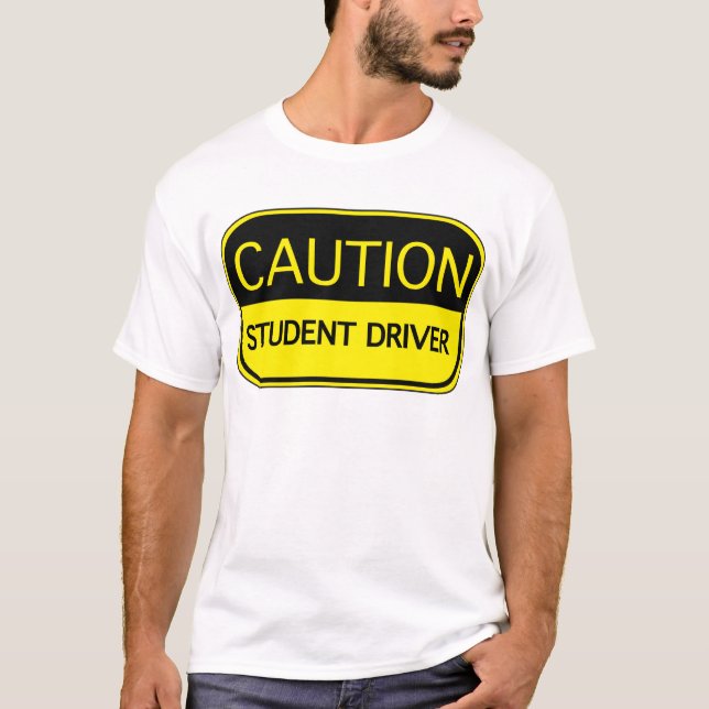 Camiseta Driver de Estudante de Precaução (Frente)