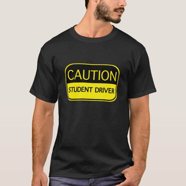 Camiseta Driver de Estudante de Precaução (Frente)