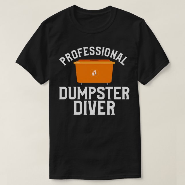 Camiseta Driver de lixo profissional (Frente do Design)