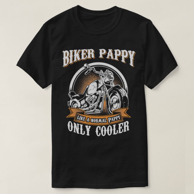 Camiseta Driver de motocicleta Nur Legal Pappy Rides (Frente do Design)