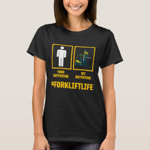 Camiseta Driver de Namorado de operador de empilhadeira 3