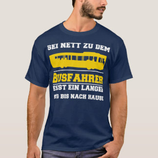Camiseta Driver de ônibus de ônibus público