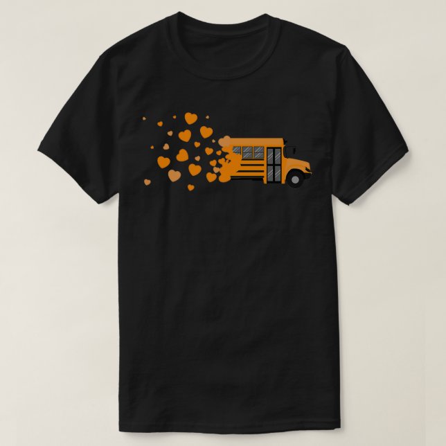 Camiseta Driver de ônibus escolar Idea 17 (Frente do Design)