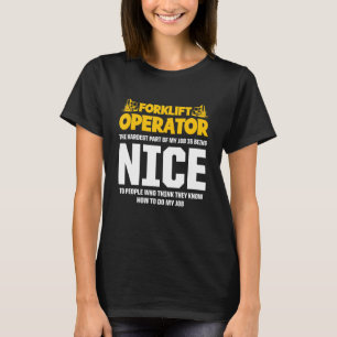 Camiseta Driver de Trabalho de Operador do Formatador