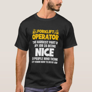 Camiseta Driver de Trabalho de Operador do Formatador 8