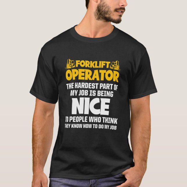 Camiseta Driver de Trabalho de Operador do Formatador 8 (Frente)