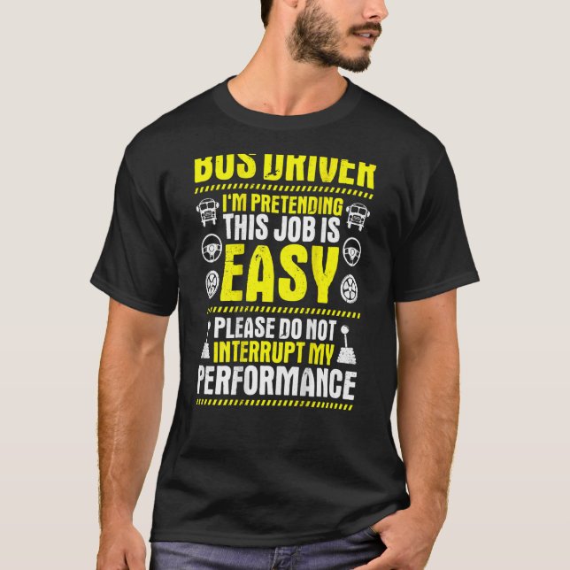 Camiseta Driver do Barramento de Desempenho do Busman (Frente)