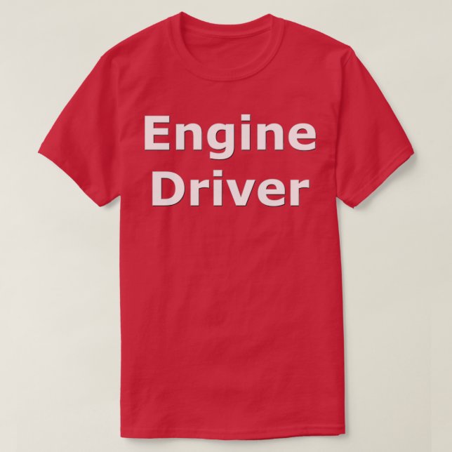 Camiseta Driver do mecanismo SMandH 0142 (Frente do Design)
