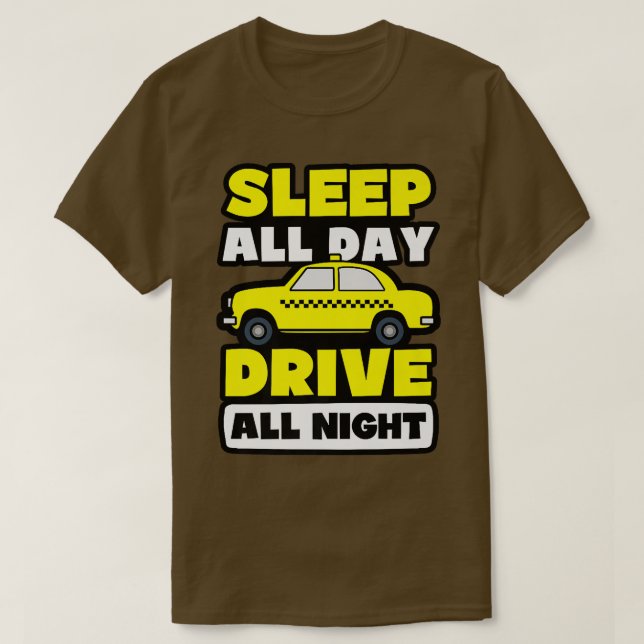 Camiseta Driver Sleep All Day Design Tai (Frente do Design)