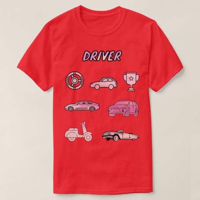 Camiseta Driver Sticker Pack 7 (Frente do Design)