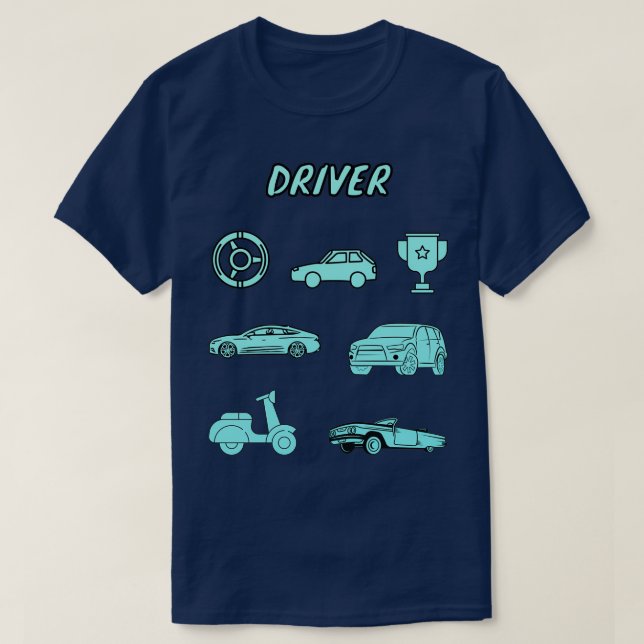 Camiseta Driver Sticker Pack 8 (Frente do Design)