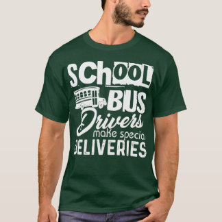 Camiseta Drivers de ônibus escolares fazem entregas especia