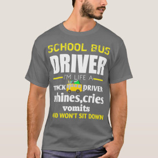 Camiseta Drivers do distrito escolarDriver de ônibus escola