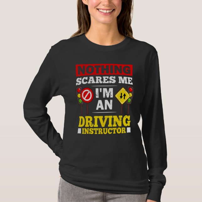Camiseta Driving Instructor School Lessons Driver Education (Frente)