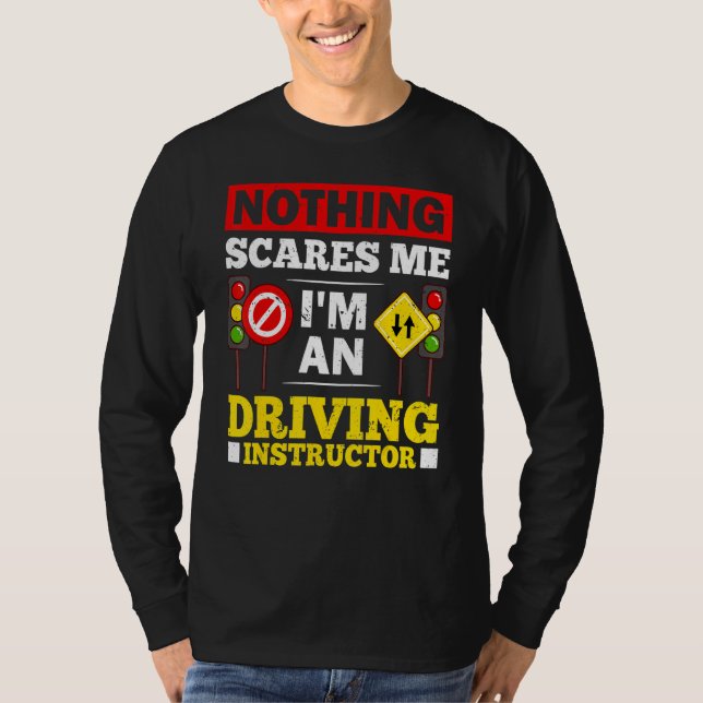 Camiseta Driving Instructor School Lessons Driver Education (Frente)