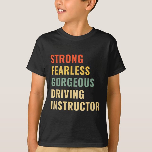 Camiseta Driving School Teacher Driving Instructor  (Frente)