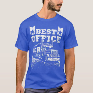 Camiseta Driving trucks best office ever