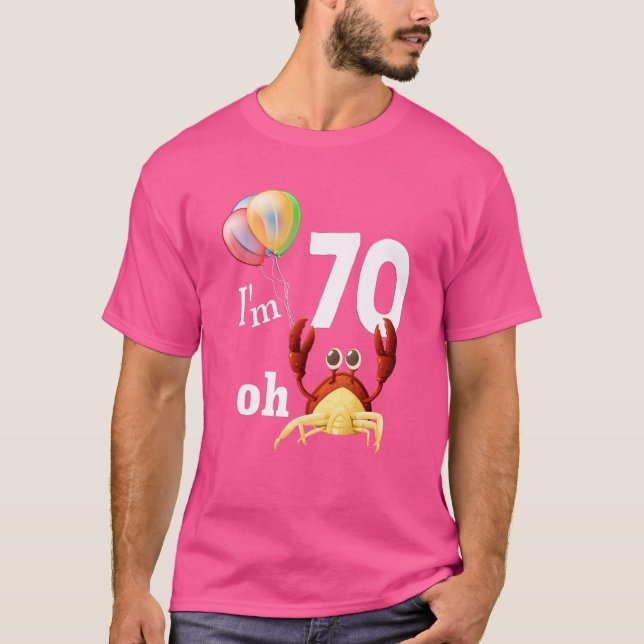 Camiseta Droga, Eu Tenho 70 Anos De 70 No Aniversário Do Hu (Frente)