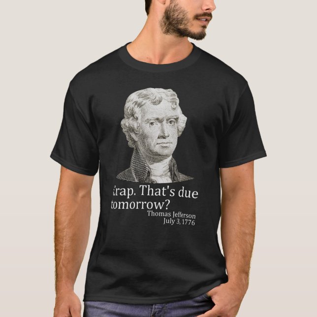 Camiseta Droga Que Vence Amanhã Jefferson 4 de Julho (Frente)