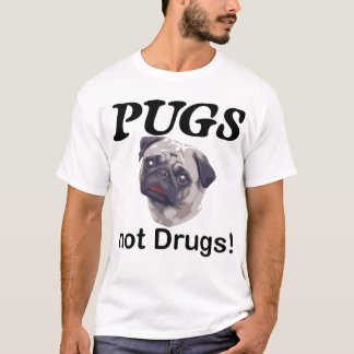 Camiseta drogas dos pugs não