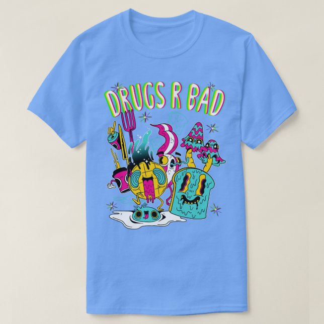 Camiseta Drogas R Trippy Brefast ruim (Frente do Design)