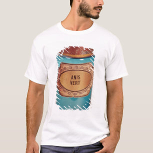 Camiseta Drogue o frasco, com etiqueta para Anis Vert,